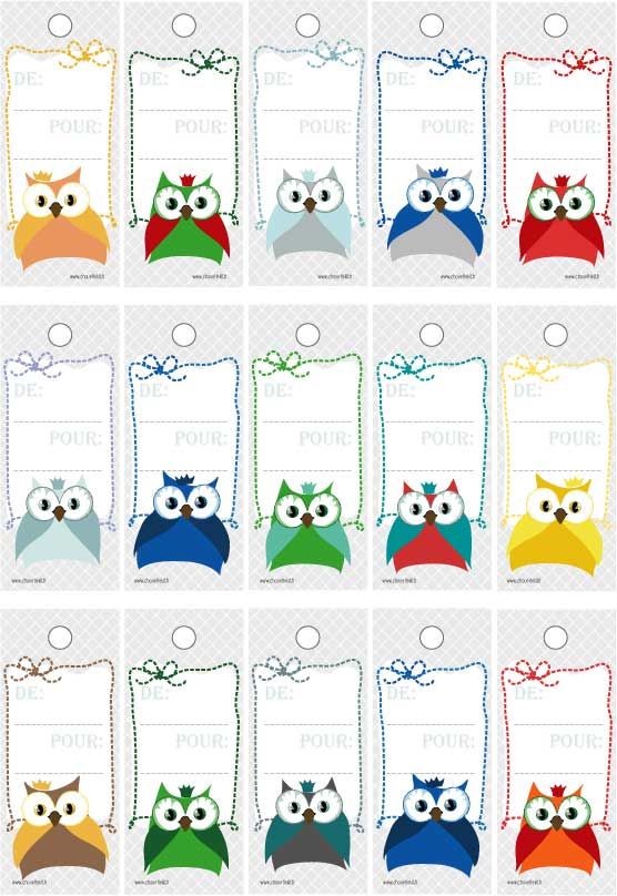 Marque cadeau noel imprimer