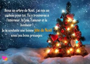 Message d&rsquo;amour pour cadeau de noel