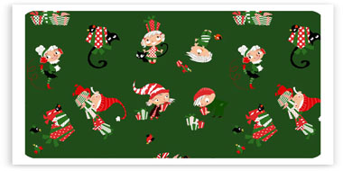 Paquet cadeau de noel vert