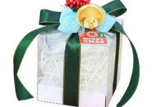 Paquet cadeau noel vert