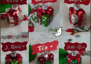 Petit cadeau sur table de noel