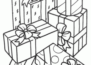 Dessin de noel de cadeau