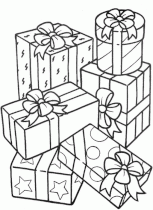 Coloriage cadeau noël