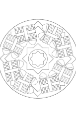 Mandala de noel cadeau