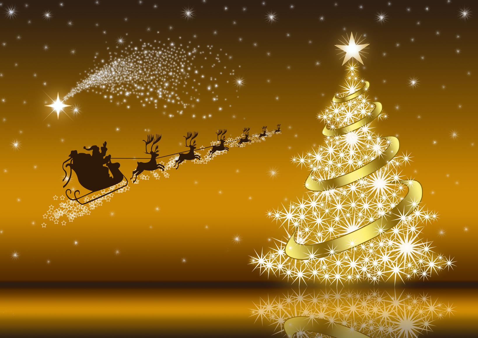 Cadeau de noël orange