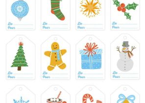 étiquettes pour cadeau noel