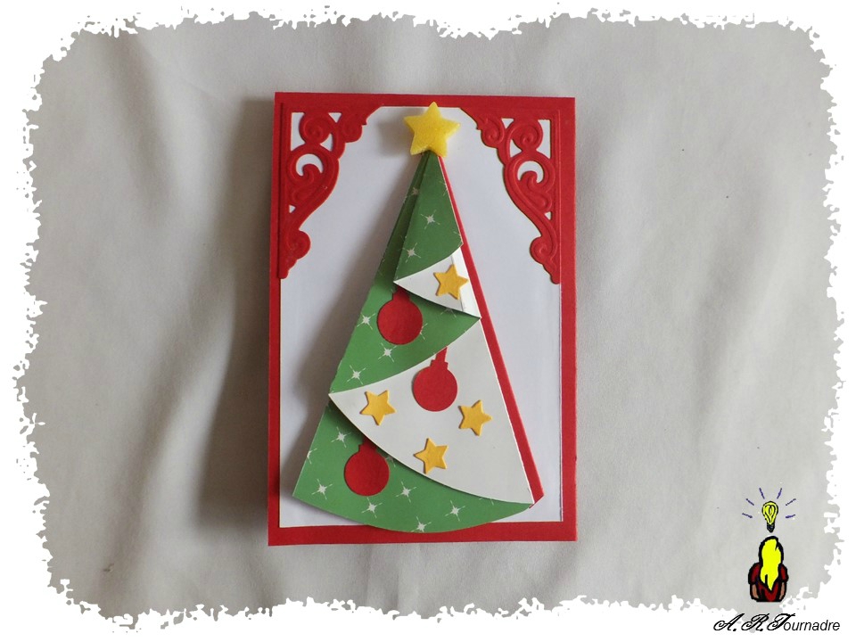 Carte pop up cadeau noel gabarit