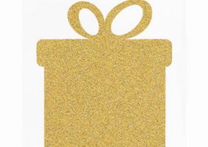 Cadeau de noel dore