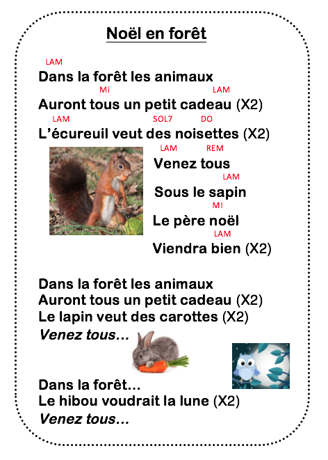 Chanson noel cadeau bien emballé