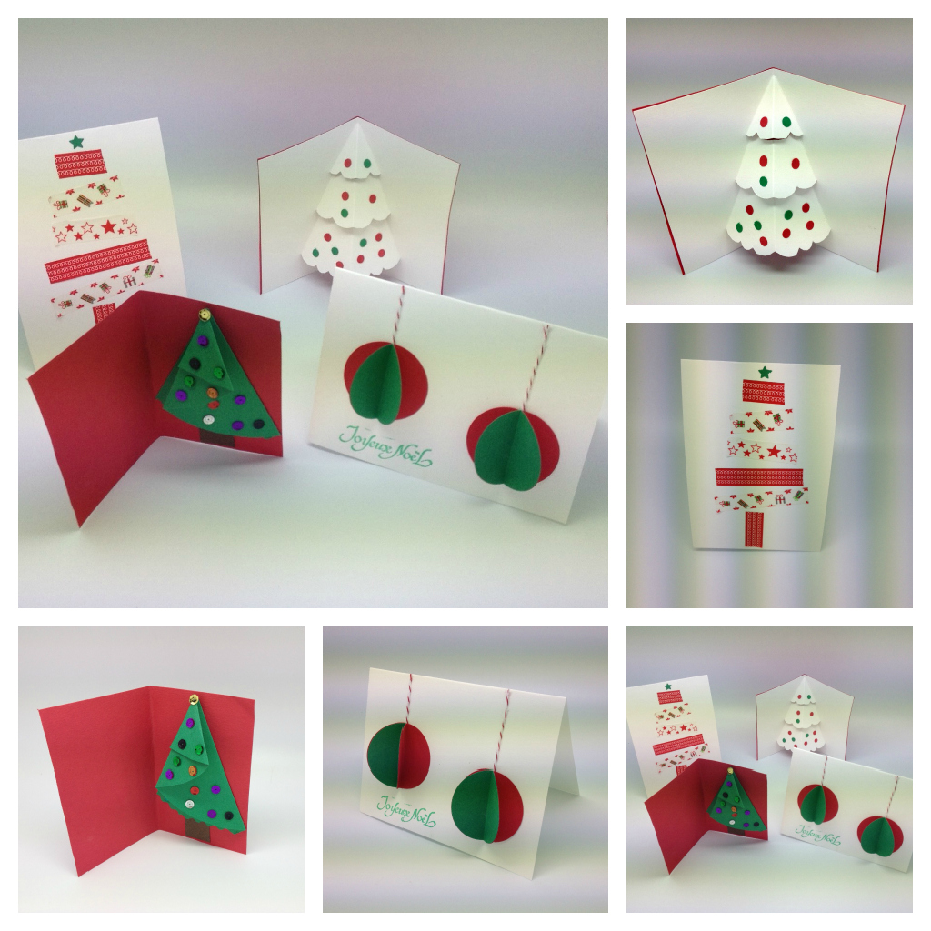 Carte de noel en 3d cadeau