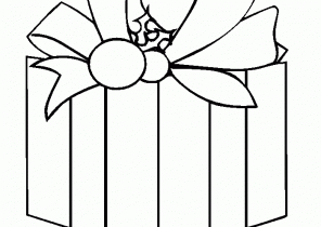 Coloriage cadeau noel à imprimer
