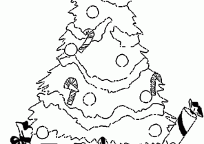 Sapin de noel a colorier avec cadeau
