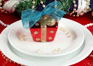 Petit cadeau de table de noel