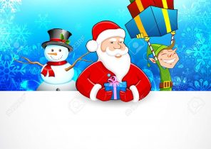 Distribution de cadeau de noel