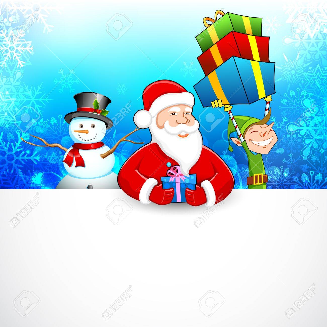 Distribution de cadeau de noel