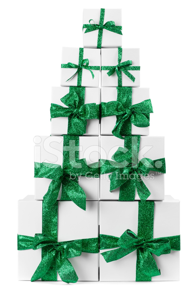 Cadeau de noel empilé