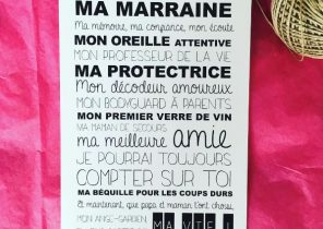 Cadeau de noel pour sa marraine