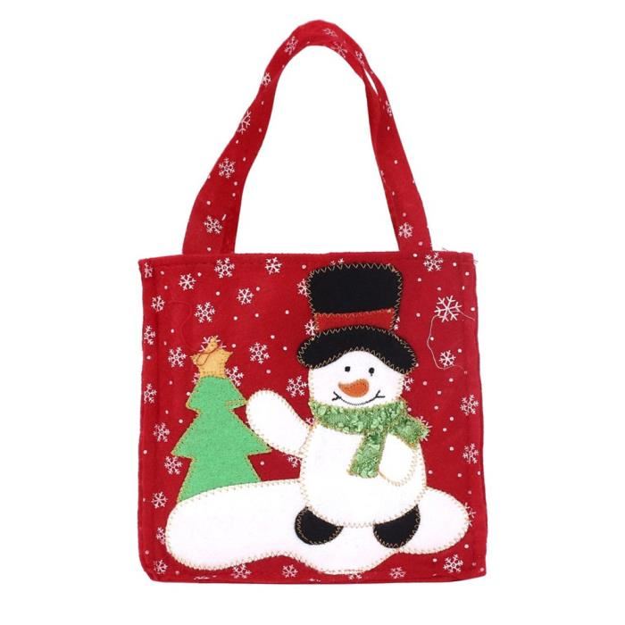 Sac tissu cadeau noel