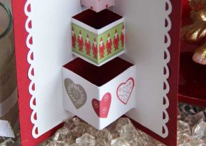 Carte de noel pop up cadeau
