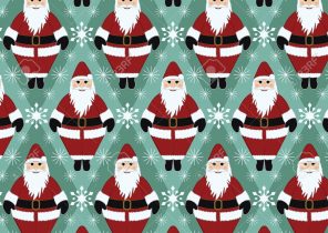 Papier cadeau père noel