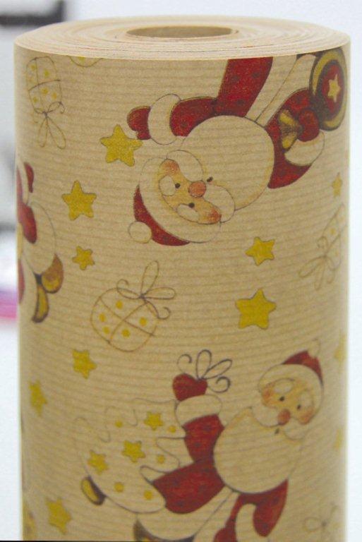 Gros rouleau de papier cadeau de noel