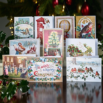 Papier cadeau noel victorien