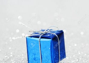 Cadeau de noel bleue