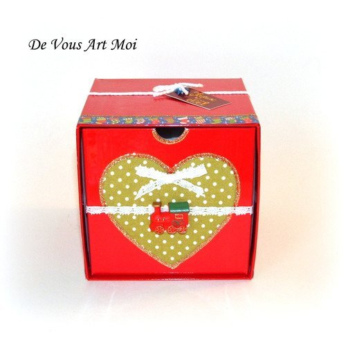 Boite cadeau noel ronde