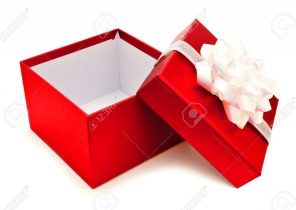 Cadeau ouvert noel