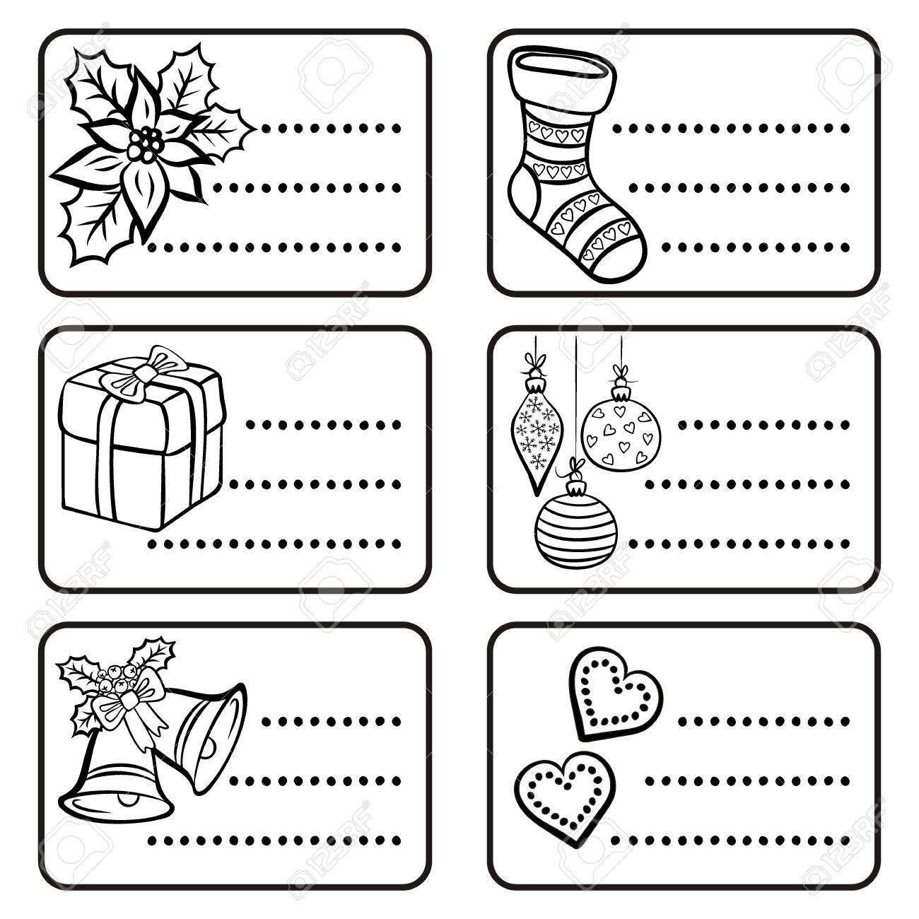 Image cadeau de noel noir et blanc