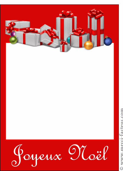 Modèle bon cadeau pour noel
