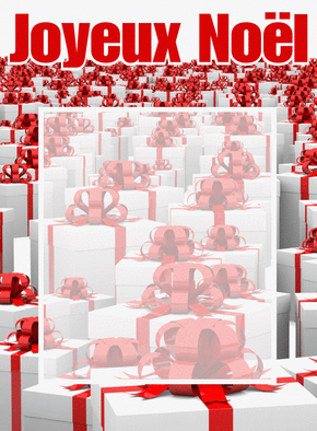 Carte noel cadeau