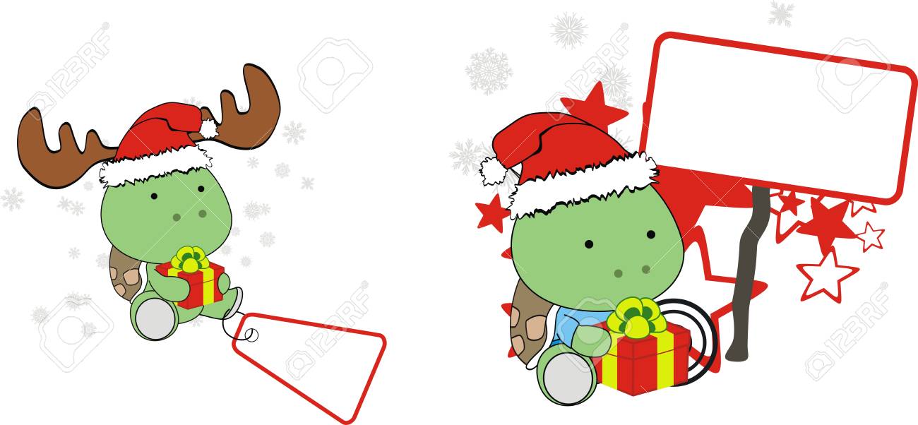 Tortue cadeau noel