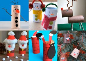 Bricolage de noel avec du papier cadeau