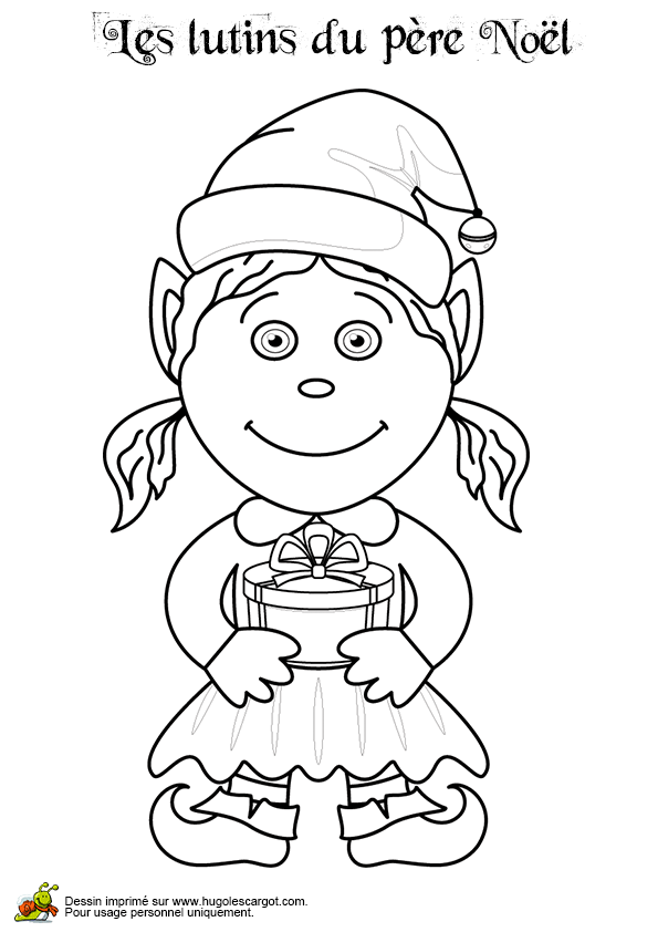 Dessin de petit cadeau de noel