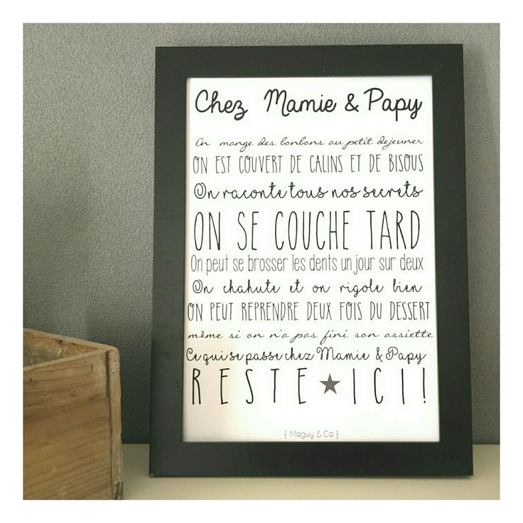 Cadeau de noel pour les grands parents