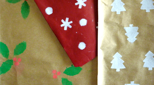 Emballage cadeau noel maternelle