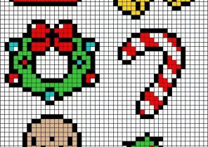 Pixel art de noel cadeau