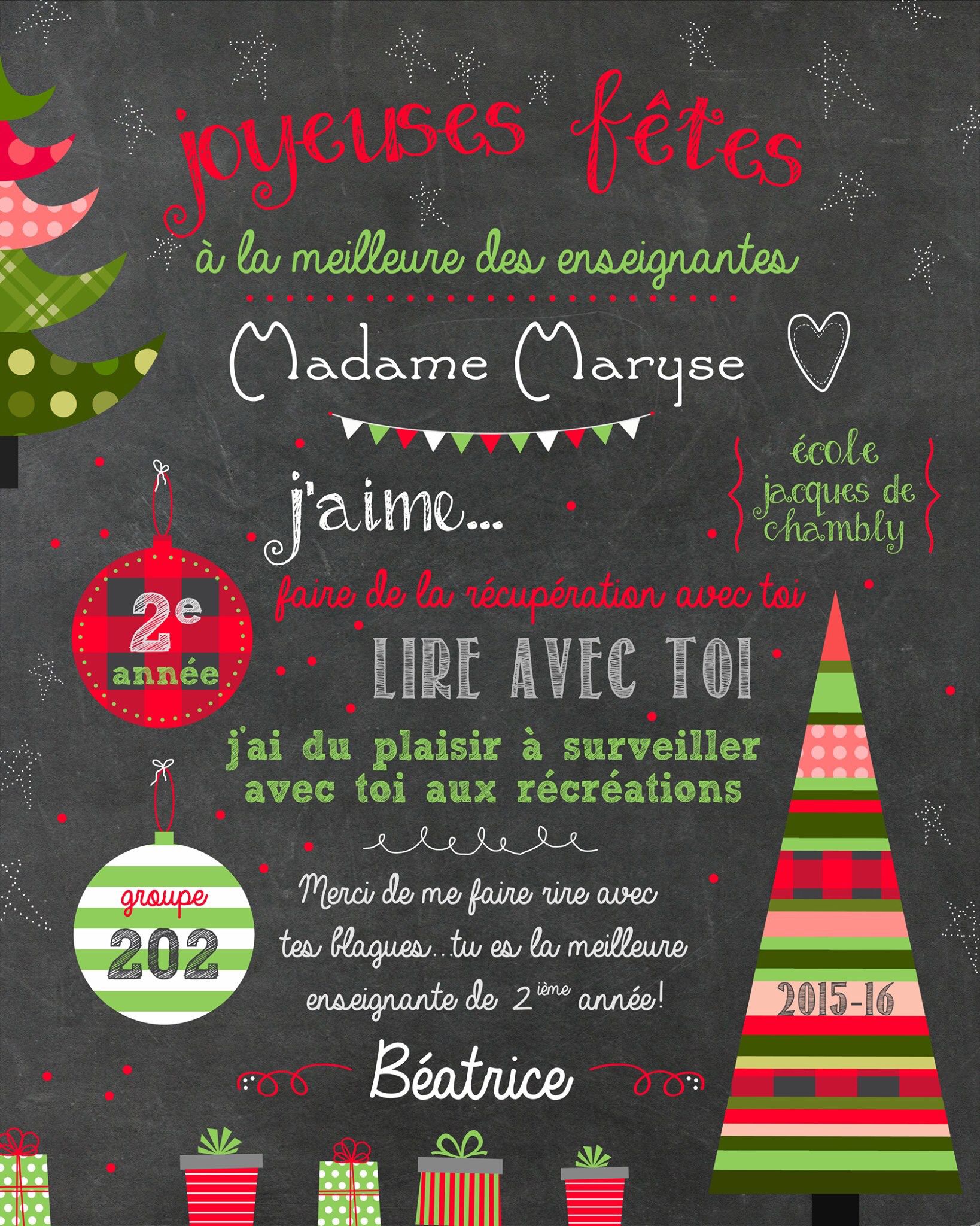 Cadeau noel ass mat