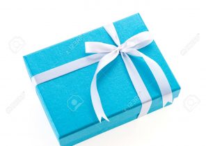Cadeau noel bleu