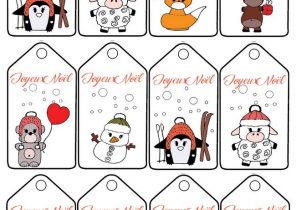 étiquette cadeau noel original