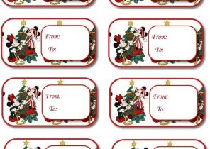 Etiquette cadeau noel disney