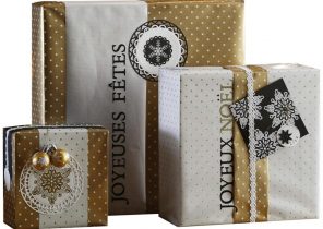 Modele papier cadeau noel