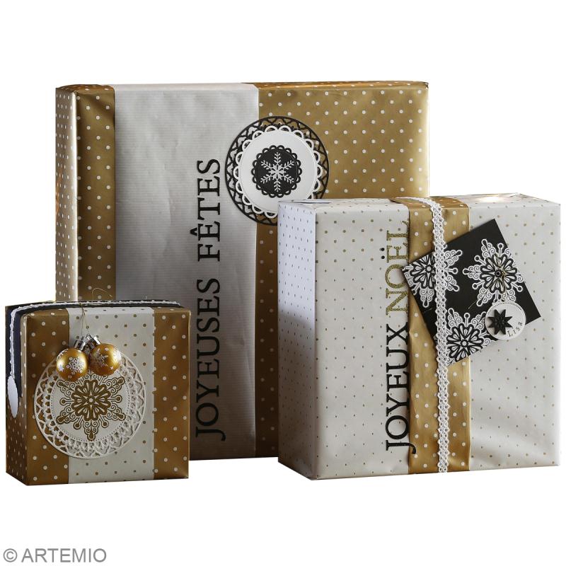 Modele papier cadeau noel