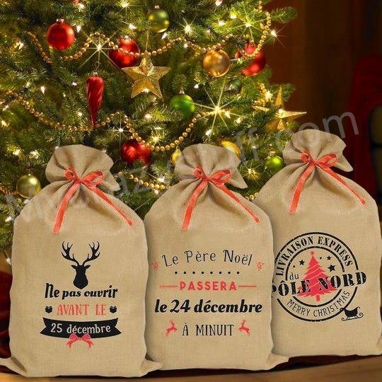 Sac de cadeau du pere noel