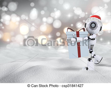 Robot cadeau noel