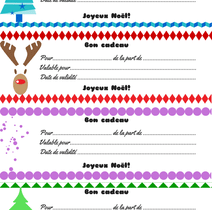 Bon cadeau noel word