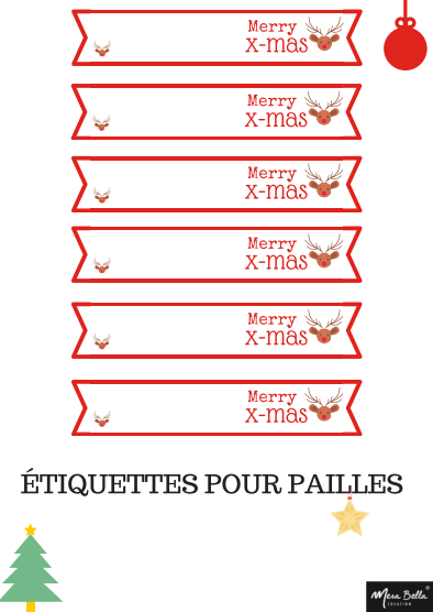 Modele etiquette cadeau de noel