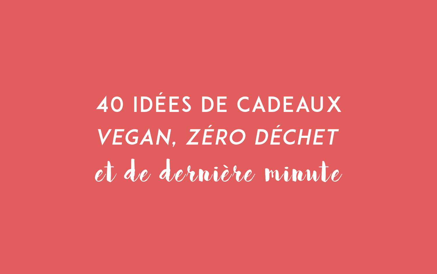 Cadeau de noel vegan