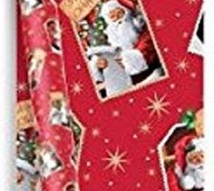 Papier cadeau avec pere noel